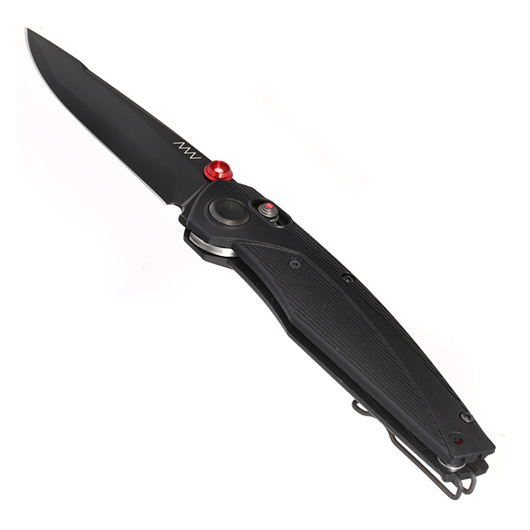 ANV Knives Einhandmesser A100 Sleipner Stahl schwarz inkl. Grtelclip Bild 2