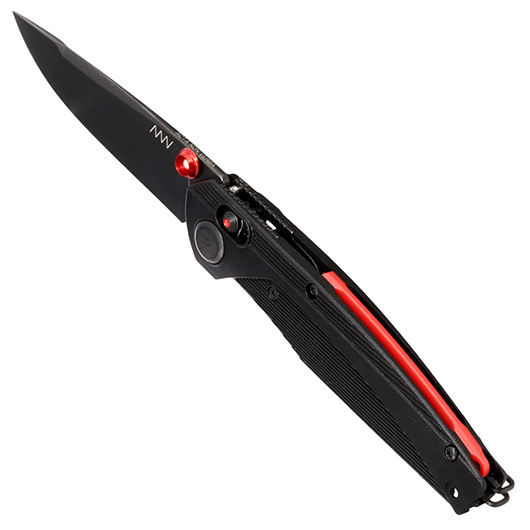ANV Knives Einhandmesser A100 MagnaCut Stahl schwarz inkl. Grtelclip Bild 6
