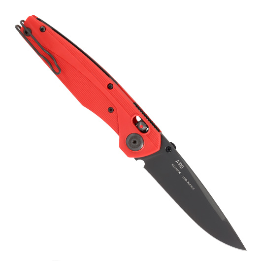 ANV Knives Einhandmesser A100 Sleipner Stahl rot inkl. Grtelclip Bild 1
