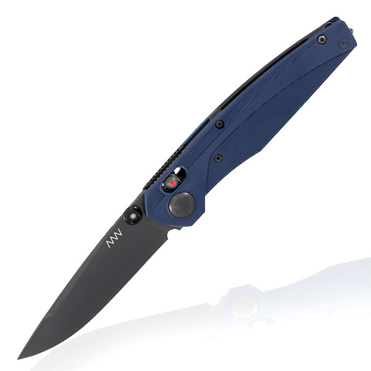 ANV Knives Einhandmesser A100 Sleipner Stahl blau inkl. Grtelclip