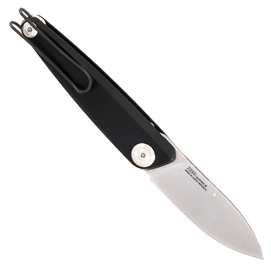 ANV Knives Taschenmesser Z050 Sleipner Stahl schwarz/stonewash inkl. Grtelclip Bild 1