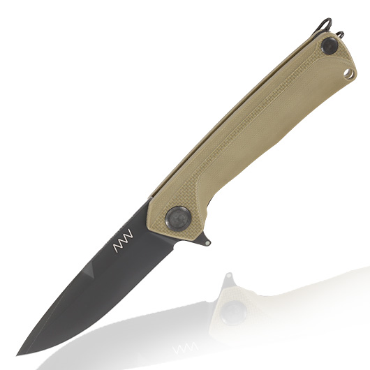 ANV Knives Einhandmesser Z100 G10 Sleipner Stahl oliv inkl. Grtelclip