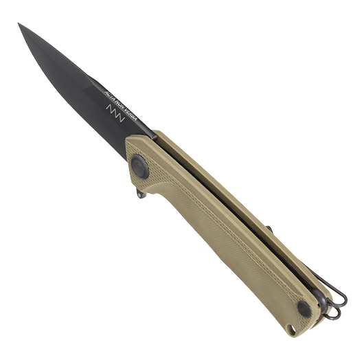 ANV Knives Einhandmesser Z100 G10 Sleipner Stahl oliv inkl. Grtelclip Bild 6