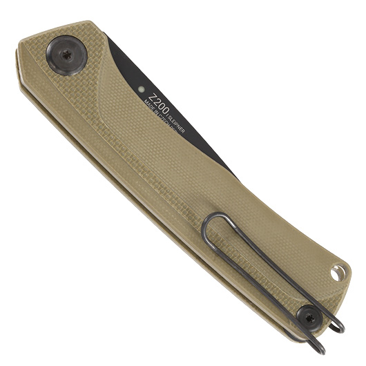ANV Knives Taschenmesser Z200 G10 Sleipner Stahl oliv inkl. Grtelclip Bild 5