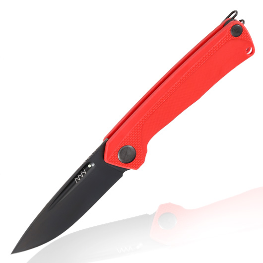 ANV Knives Taschenmesser Z200 G10 Sleipner Stahl rot inkl. Grtelclip