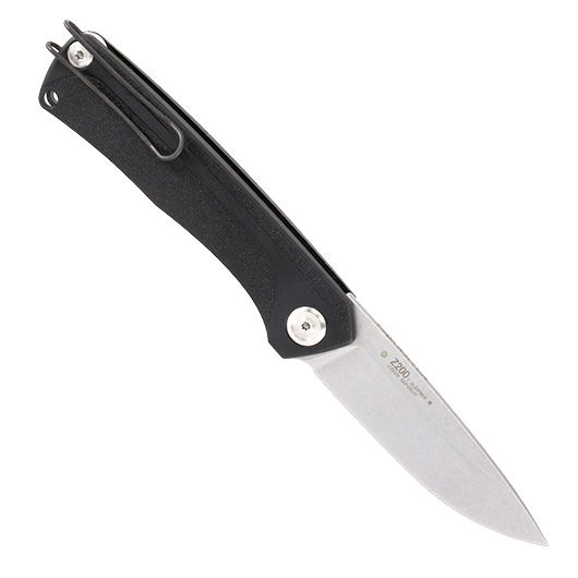 ANV Knives Taschenmesser Z200 BB Sleipner Stahl schwarz/stonewash inkl. Grtelclip Bild 1