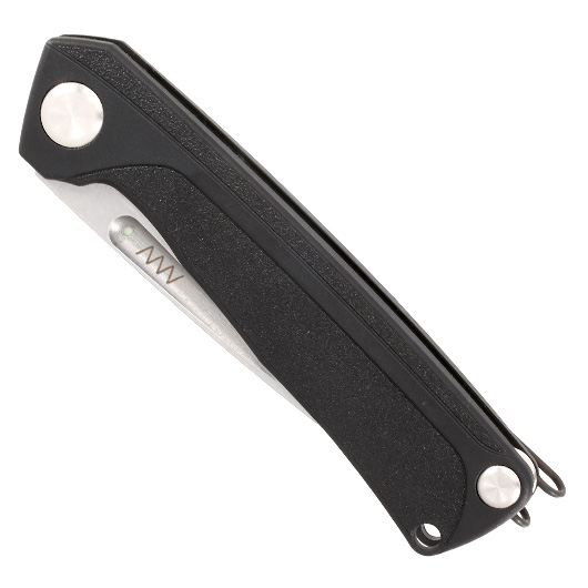 ANV Knives Taschenmesser Z200 BB Sleipner Stahl schwarz/stonewash inkl. Grtelclip Bild 4