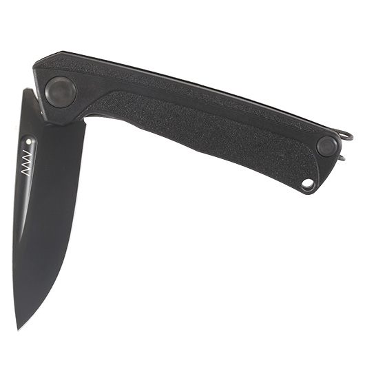 ANV Knives Taschenmesser Z200 Sleipner Stahl schwarz inkl. Grtelclip Bild 3
