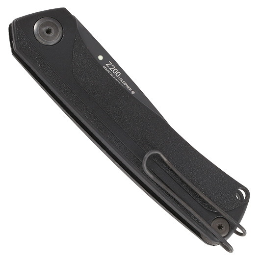 ANV Knives Taschenmesser Z200 Sleipner Stahl schwarz inkl. Grtelclip Bild 5