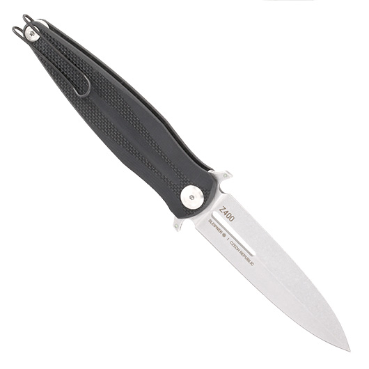 ANV Knives Einhandmesser Z400 BB G10 Sleipner Stahl schwarz/stonewash inkl. Grtelclip Bild 1