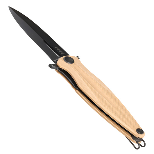 ANV Knives Einhandmesser Z400 BB G10 Sleipner Stahl coyote inkl. Grtelclip Bild 2