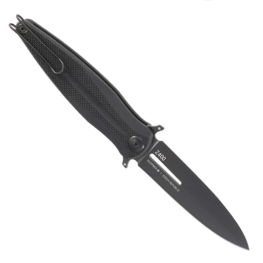 ANV Knives Einhandmesser Z400 G10 Sleipner Stahl schwarz inkl. Grtelclip Bild 1