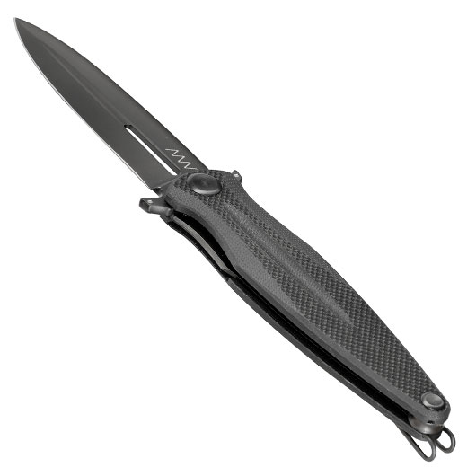 ANV Knives Einhandmesser Z400 BB G10 Sleipner Stahl schwarz inkl. Grtelclip Bild 2