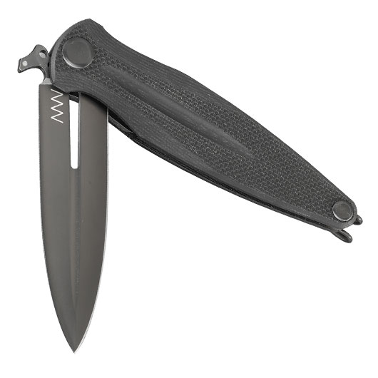 ANV Knives Einhandmesser Z400 BB G10 Sleipner Stahl schwarz inkl. Grtelclip Bild 3