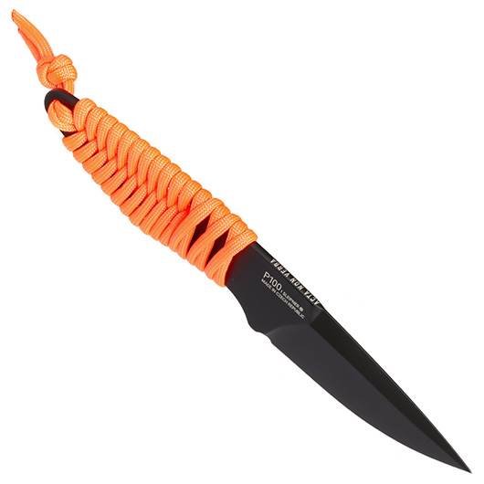 ANV Knives Neck Knife P100 Sleipner Stahl Cerakote schwarz/orange inkl. Kydex Scheide Bild 7