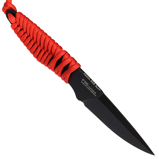 ANV Knives Neck Knife P100 Sleipner Stahl Cerakote schwarz/rot inkl. Kydex Scheide Bild 7