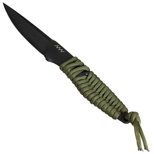 ANV Knives Neck Knife P100 Sleipner Stahl Cerakote schwarz/oliv inkl. Kydex Scheide Bild 2
