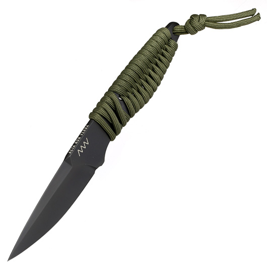 ANV Knives Neck Knife P100 Sleipner Stahl Cerakote schwarz/oliv inkl. Kydex Scheide Bild 8