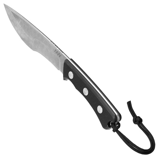 ANV Knives Outdoormesser P500 Sleipner Stahl stonewash inkl. Lederscheide Bild 6