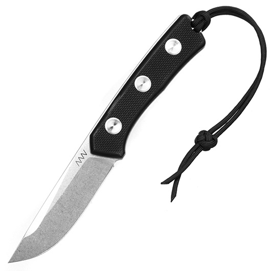 ANV Knives Outdoormesser P200 Sleipner Stahl stonewash inkl. Lederscheide Bild 7