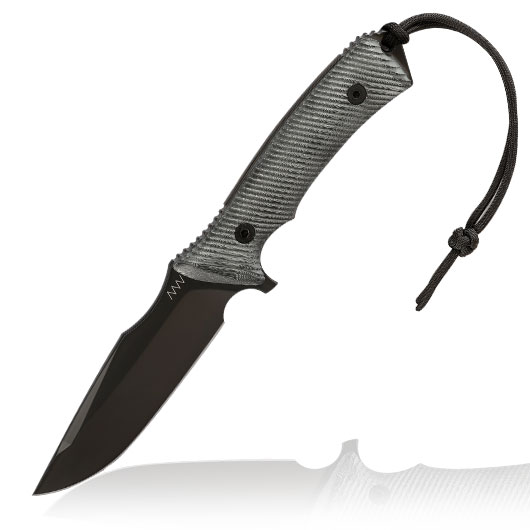 ANV Knives Outdoormesser M311 Spelter Elmax Stahl Micarta schwarz inkl. Kydexscheide