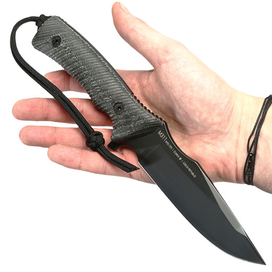 ANV Knives Outdoormesser M311 Spelter Elmax Stahl Micarta schwarz inkl. Kydexscheide Bild 8