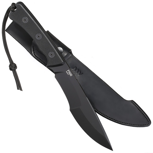 ANV Knives Outdoormesser P500 Sleipner Stahl Cerakote schwarz inkl. Lederscheide Bild 3