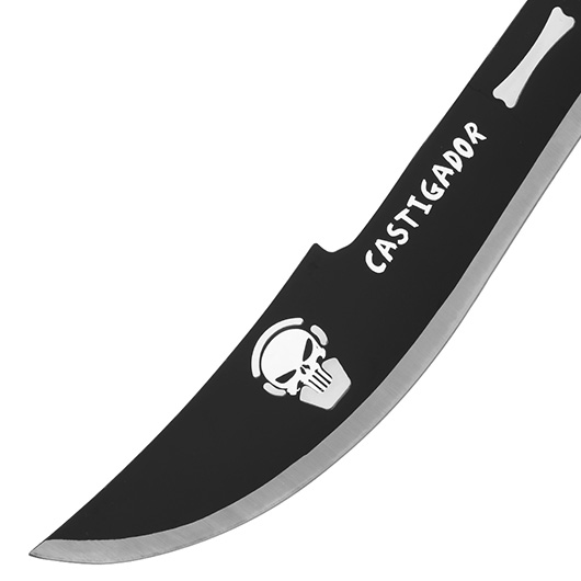 Machete White Skull schwarz/wei inkl. Nylonscheide Bild 5