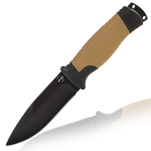 Bker Plus Outdoormesser Desertman schwarz/tan inkl. Kunststoffscheide