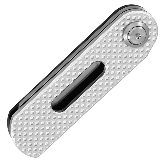 Bker Plus Taschenmesser Ovalmoon Swivel D2 Stahl silber/schwarz Bild 5