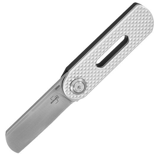 Bker Plus Taschenmesser Ovalmoon Swivel D2 Stahl silber/schwarz Bild 7