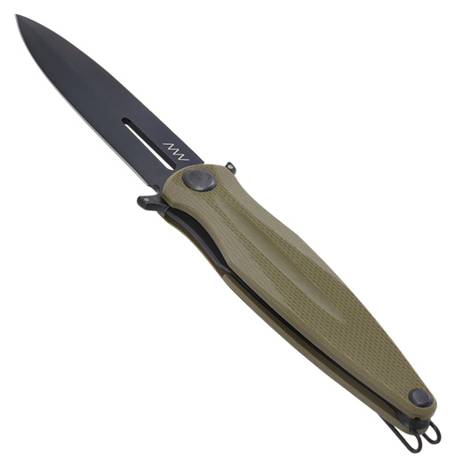 ANV Knives Einhandmesser Z400 BB G10 Sleipner Stahl oliv inkl. Grtelclip Bild 2