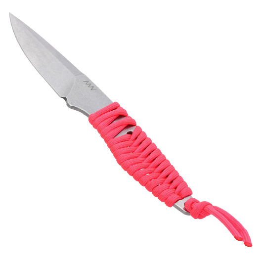 ANV Knives Neck Knife P100 Sleipner Stahl pink/stonewash inkl. Kydex Scheide Bild 2