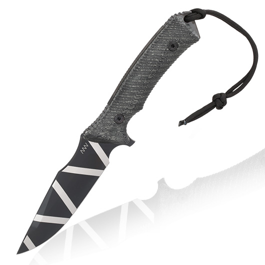 ANV Knives Outdoormesser M311 Spelter Elmax Stahl Micarta schwarz/camo inkl. Kydexscheide