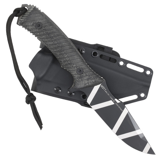ANV Knives Outdoormesser M311 Spelter Elmax Stahl Micarta schwarz/camo inkl. Kydexscheide Bild 3