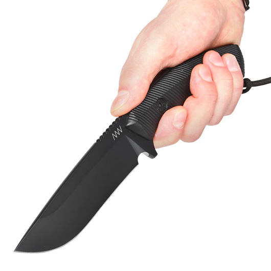 ANV Knives Outdoormesser M200 Hard Task Slepner Stahl G10 schwarz inkl. Kydexscheide Bild 7