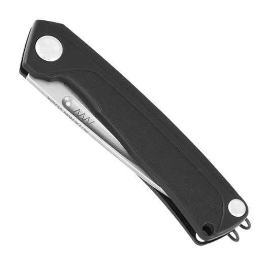 ANV Knives Taschenmesser Z200 BB mit Sgezahnung Sleipner Stahl schwarz/stonewash inkl. Grtelclip Bild 4