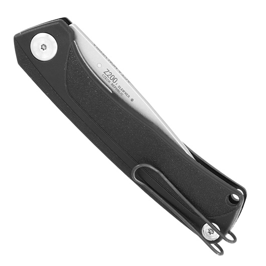 ANV Knives Taschenmesser Z200 BB mit Sgezahnung Sleipner Stahl schwarz/stonewash inkl. Grtelclip Bild 5