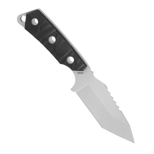 Magnum Neck Knife Survival G10 silber inkl. Scheide mit Kompass, Spiegel, Feuerstahl und Schleifstab Bild 1