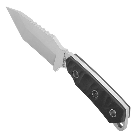 Magnum Neck Knife Survival G10 silber inkl. Scheide mit Kompass, Spiegel, Feuerstahl und Schleifstab Bild 7