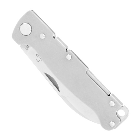 Bker Plus Taschenmesser Atlas Backlock Droppoint D2 Stahl silber inkl. Grtelclip Bild 4