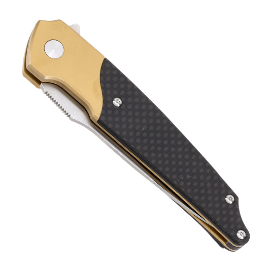 Amare Knives Einhandmesser Pocket Peak gold inkl. Grtelclip Bild 4