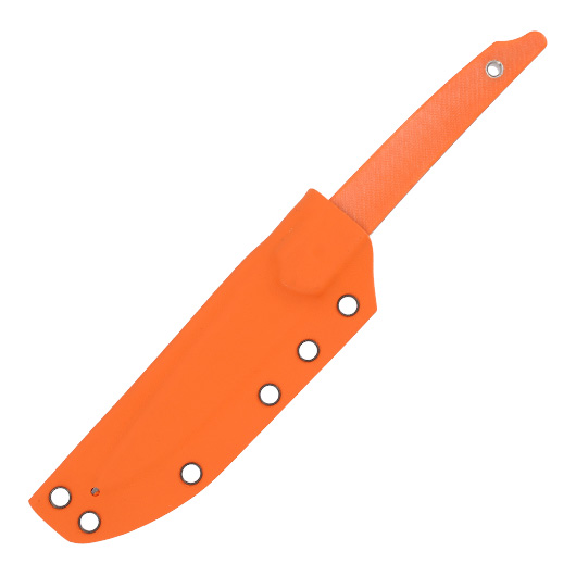 Amare Knives Grtelmesser Pocket Peak stonewash orange inkl. Kydexscheide Bild 4