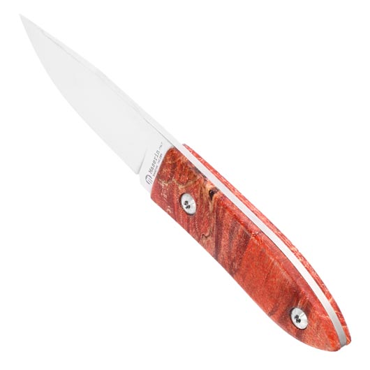 Maserin Outdoormesser 923 AM22 Sandvik Stahl rot inkl. Lederscheide Bild 6