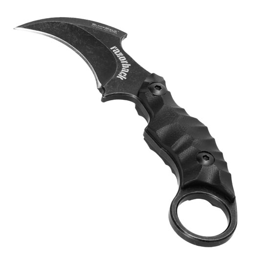 BlackField Karambit Razorback inkl. Kydexscheide stonewash Bild 2