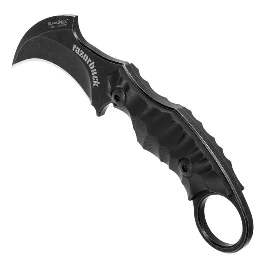 BlackField Karambit Razorback inkl. Kydexscheide stonewash Bild 6