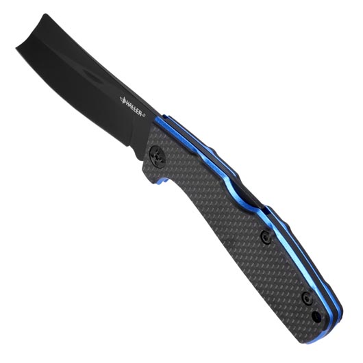 Haller Taschenmesser Carbonfiber II blau inkl. Grtelclip Bild 6