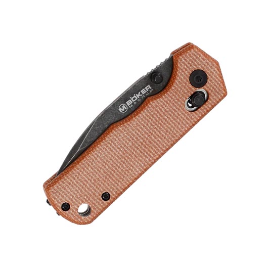 Magnum Einhandmesser Rockstub Brown Micarta inkl. Grtelclip Bild 4