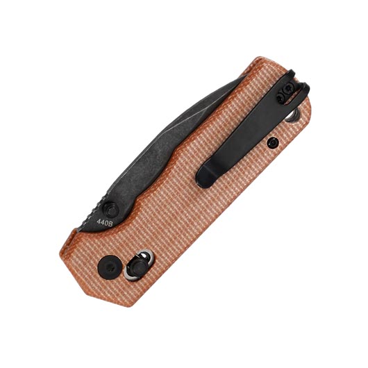 Magnum Einhandmesser Rockstub Brown Micarta inkl. Grtelclip Bild 5