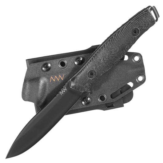 ANV Knives Outdoormesser M25 Sleipner Stahl Micarta schwarz inkl. Kydexscheide Bild 3